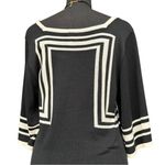 Sangria Black White Geometric Knit Dress Size Large Monochrome Knit Dress EUC Photo 6