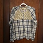 Denim & Supply  Ralph Lauren plaid shirt with a lace yoke XL Photo 2