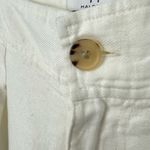 Halston Heritage Halston‎ Women's Cream Linen Wide Leg Pleated High Rise Trousers Pant Size US 8 Photo 7