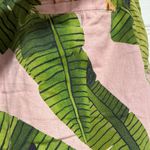 Farm Rio  Green and Pink Leaf Print Women's Shorts Photo 6