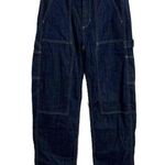 EDWIN Jean Blue Dark Rinse Bailee Worker Pants Carpenter Utility Sz 24 New Photo 0