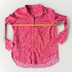 Vilagallo Women's Gaby Ikat Long Sleeve Blouse Pink Shirt Sz 42 / US 10 L Photo 11