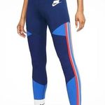 Nike  Sportswear Women’s University Graphic blue void‎ workout legging Size Small Photo 0