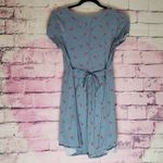 JUNK FOOD DAVID BOWIE LIGHTNING BOLT PRINT BLUE BUTTON FRONT SWING DRESS… Red Size M Photo 3