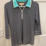 Sport Haley Polo with Navy and White Stripes Blue Photo 0