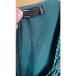 ASOS  Design Green Pleated Ruched Front Pleated Midi Evening Dress US Size 22 Photo 4