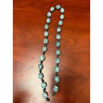 Boho Chic Beaded Necklace White Green Geometric Handmade Fashion Jewelry Photo 2