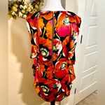 Ted Baker Winx Poppy Print Ruffle Sleeve Shift Exposed Zip Dress Sz 4/6 Photo 5