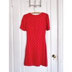 Maje • Ripia Twist-front Polka-dot Floral-jacquard Mini Dress red Rouge Photo 14