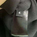 Proenza Schouler Black Sleeveless Ruched Georgette Lace Dress Size 4 Photo 4