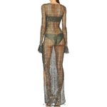 NEW Aya Muse x REVOLVE Crochet Maxi Dress in Olive Green‎ XL Green Photo 2