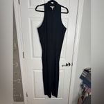 Victoria's Secret  Black‎ Full Length Racerback Tank Ribbed Jump Suit Size XL Mod Photo 2