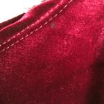Wi & Co Velvet Holiday Plush Burgundy Blouse Photo 5