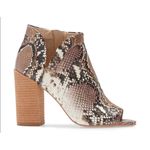 Vince Camuto Fedrilla Open-Toe Snake Print Booties – Size 6.5 New Photo 7