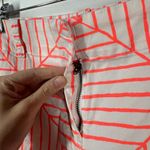 Vineyard Vines Shorts Women 10 White Orange Canopy Geo Every Day Preppy Spring Photo 2