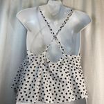 DL1961 ANTHROPOLOGIE PEARL STREET POLKA DOT White & Blue COTTON TANK TOP 🆕 Photo 11