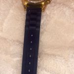 Elegant Gold and Navy Blue Silicone Women’s watch Black Photo 3