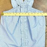 New! NWT Waverly Grey Liberant Anthropologie Chambray Ruffle Pin Dot Berlin Blou Blue Photo 3