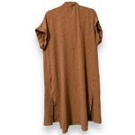 JODIFL  size small short sleeve ribbed duster long cardigan pockets split sides Photo 4