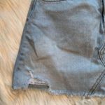 American Eagle  Denim Mini Skirt Cut Off Light Wash Photo 2