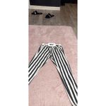 Women's/Juniors V.I.P. Black & White Stripe Size 1/2 New I0200 Photo 2