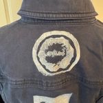 Talbots Blue Stenciled Jean Jacket Photo 6