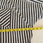 Mod Ref  Striped Button Down Shirt in Black and White Photo 8