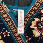 Xhilaration Teal Floral Romper Photo 1