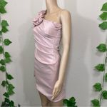 Adrianna Papell  Rose Pink One Shoulder Dress Photo 7