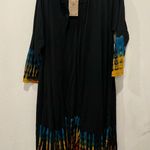 Kathmandu Imports Black and Multicolor Tie-Dye Women's Cardigan Jacket by Kathmandu Photo 0