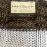 Y2K Bobbie Brooks Rainbow Striped Sweater Dress XL Pockets Boho Photo 3