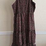 Maternity Dress Feminine Floral Smocked Vintage Inspired Boho Romantic Dress XL Brown Size undefined Photo 0