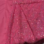 Judith March  Hot Pink Sequin Wrap Mini Dress Long Sleeve Holiday Party Small Photo 15