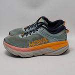 Hoka Women's One Bondi 7 Running Sneakers Athletic Shoes Blue Orange Size 8.5 Photo 1