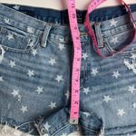 Lucky Brand •”The Cut Off” Distressed Denim Star Print Shorts•sz: 10/30 Photo 6