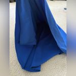 La Femme High Waisted Maxi Skirt with Side Slit Size 4 Royal Blue PROM Photo 2