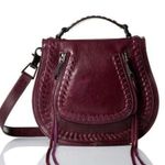 Rebecca Minkoff Small Vanity Saddle, Dark Cherry Messenger Cross Body Handbag Photo 0