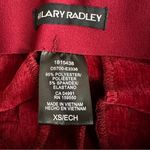 Hilary Radley Pants Women's Red XS 29 Inseam Mid-Rise Faux Suede Pull On NEW Photo 2