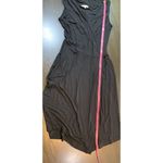 Kookai Wrap Midi Dress 1 Black Glam LBD Night Out Semi Formal Classic Witchy Photo 9