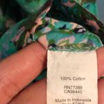 J.Crew  Mint Green Flora Print Long Sleeve Tunic Photo 5