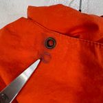 DKNY Vintage Parka Jacket Large Orange Hooded Cotton Shell Made in Hong Kong 90s Photo 7