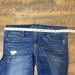 American Eagle 2011  Slim Boot Womens Size 10 Stretch Distressed Blue Denim Jeans Photo 1