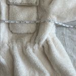 Anthropologie Maeve by  Size Large Cinched Faux Fur Winter Coat in Ivory Overcoat Photo 10