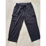 Torrid Pants Womens 0 Black Wide Leg Cropped Pockets Edgy Minimalist Career Photo 2