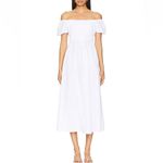 Revolve SNDYS Sofia White Linen Cotton Maxi Dress size Medium $109 Photo 5