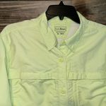 L.L.Bean Women's  Nylon Blend Fishing Shirt Long Sleeve Pockets Vented XL Photo 1