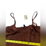 Aeropostale NWT Vintage  Chocolate Lace Trim Slip Dress Photo 6