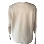 ZARA NWT Beige Crocheted Sweatshirt Lace Applique Pullover Medium Photo 12