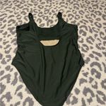 California Sunshine Talk To The Palm Chic Dark Green Women's One-Piece Swimsuit Photo 1