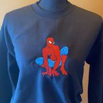 Gildan Spider-Man Embroidered sweatshirt, size small  Heavy Blend pullover, black Photo 1
